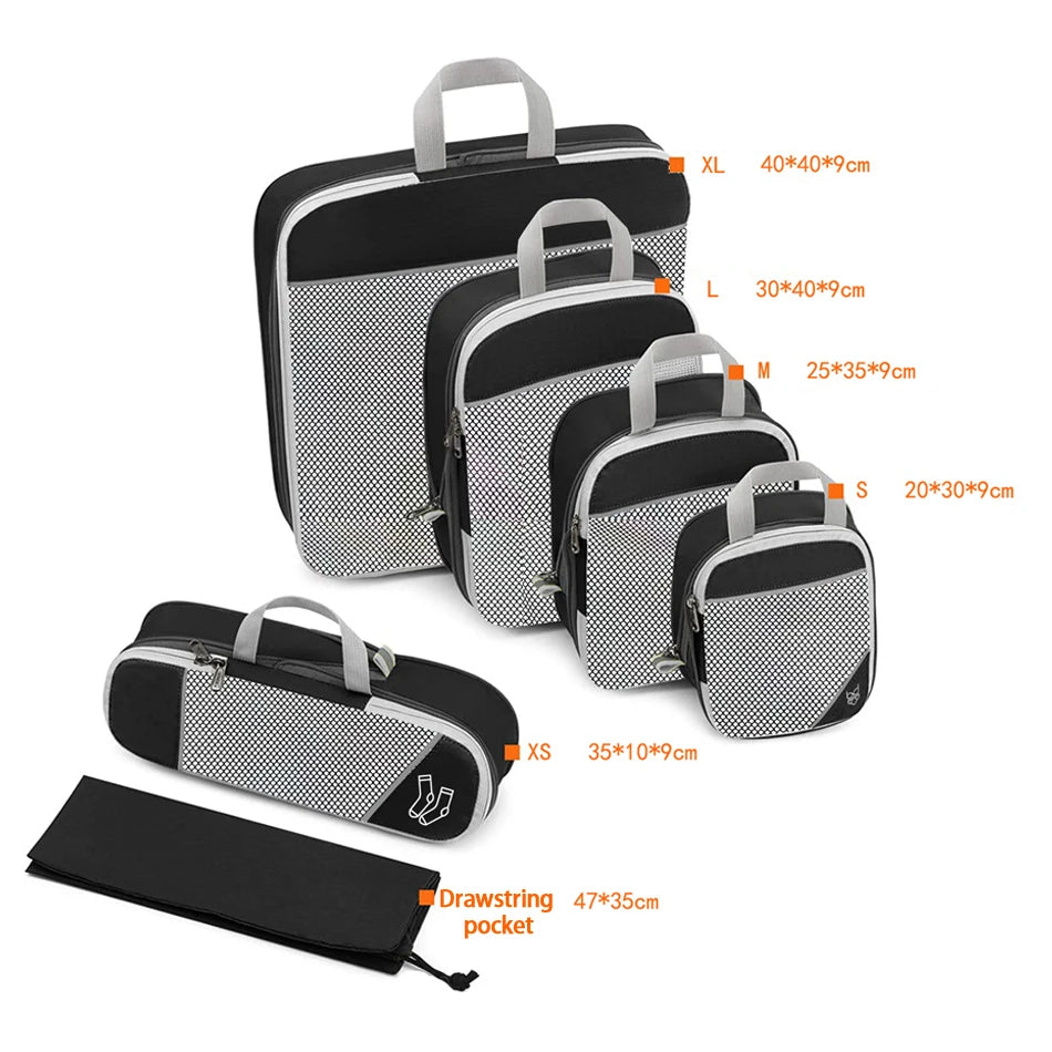 PackyGo Premium Mesh Packing Cubes